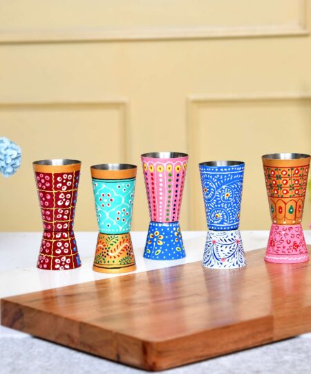 ALUMINIUM GLASS SET